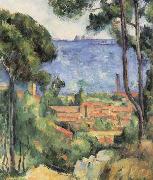 Paul Cezanne Vue sur I Estaque et le chateau d'lf Spain oil painting artist